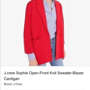 J crew sweater blazer